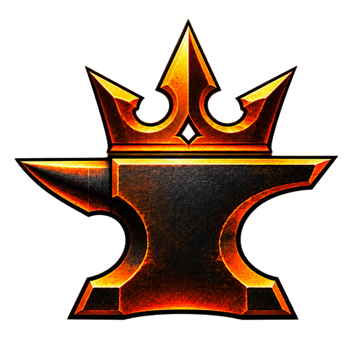 The Anvil Reign emblem: a crown above an iron anvil